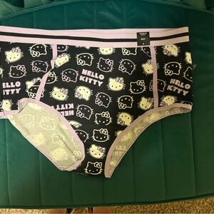 Torrid Hello Kitty Black and Purple Brief Panty